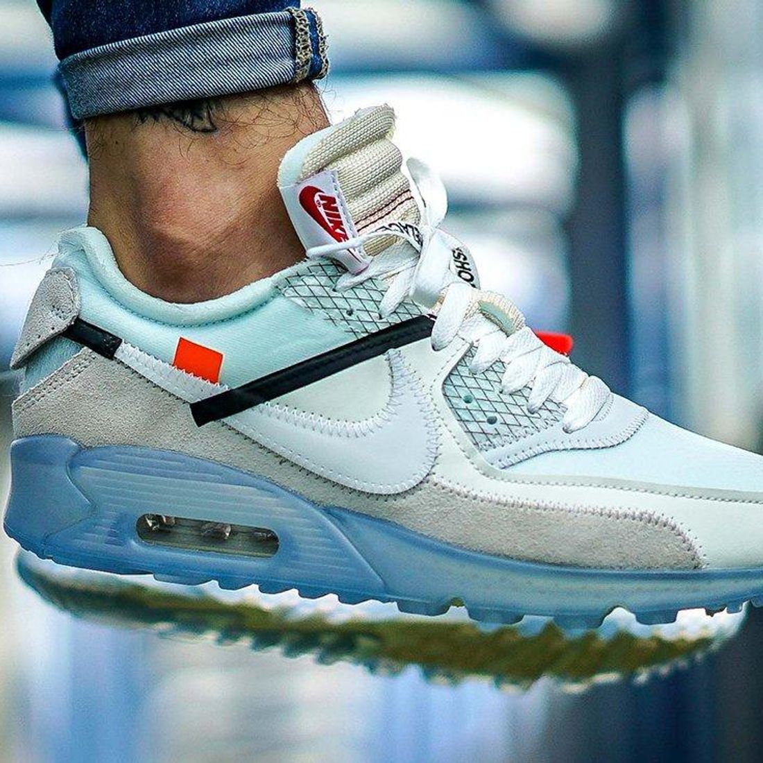 An On-Foot Look At The Off-White X Nike Air Max 90 - Sneaker Freaker