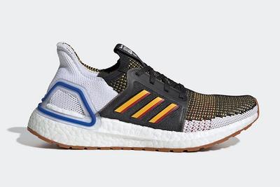 Adidas Ultraboost Core Black Active Gold Scarlet Right Side Shot