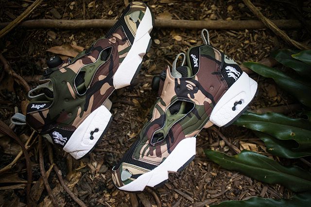 Aape By A Bathing Ape X Reebok Pump Fury - Releases