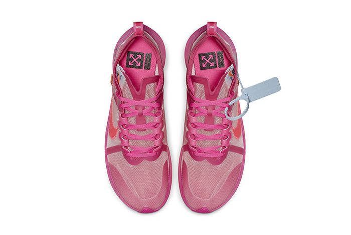 nike zoom fly sp off white pink