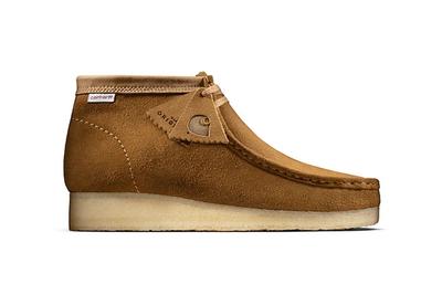 Carhartt Clarks Wallabee Brown Lateral