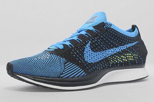 Nike Flyknit Racer Black Photo Blue
