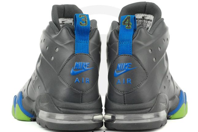 Nike Air Max Barkley Dark Grey Photo Blue Green Heels Bubbles 1