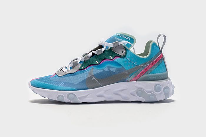 Nike React Element 87 Royal Tint Aq1090 400 Release Date Side Profile