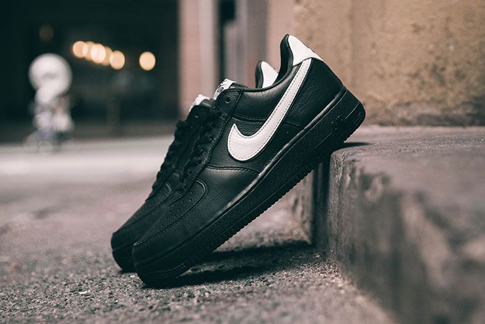 Nike Air Force 1 Qs Black White Friday Angled Lateral