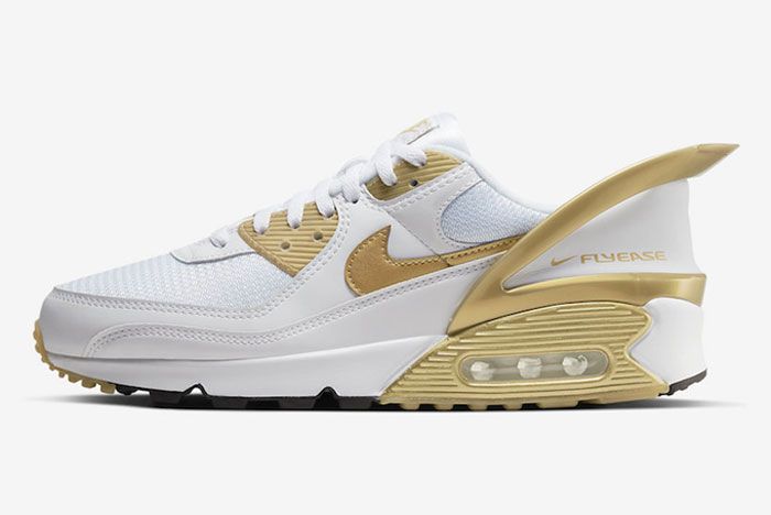 Nike Air Max 90 Flyease Gold Left