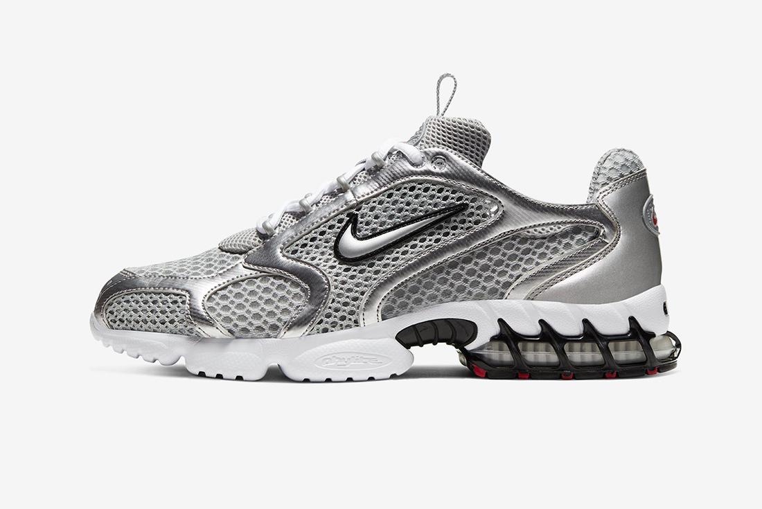Nike Air Zoom Spiridon Cage 2 Silver Left