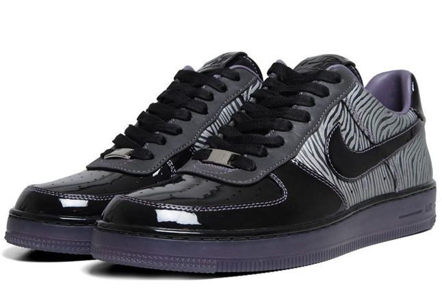 Nike Air Force 1 Downtown Qs Zebra Quater Pair 1