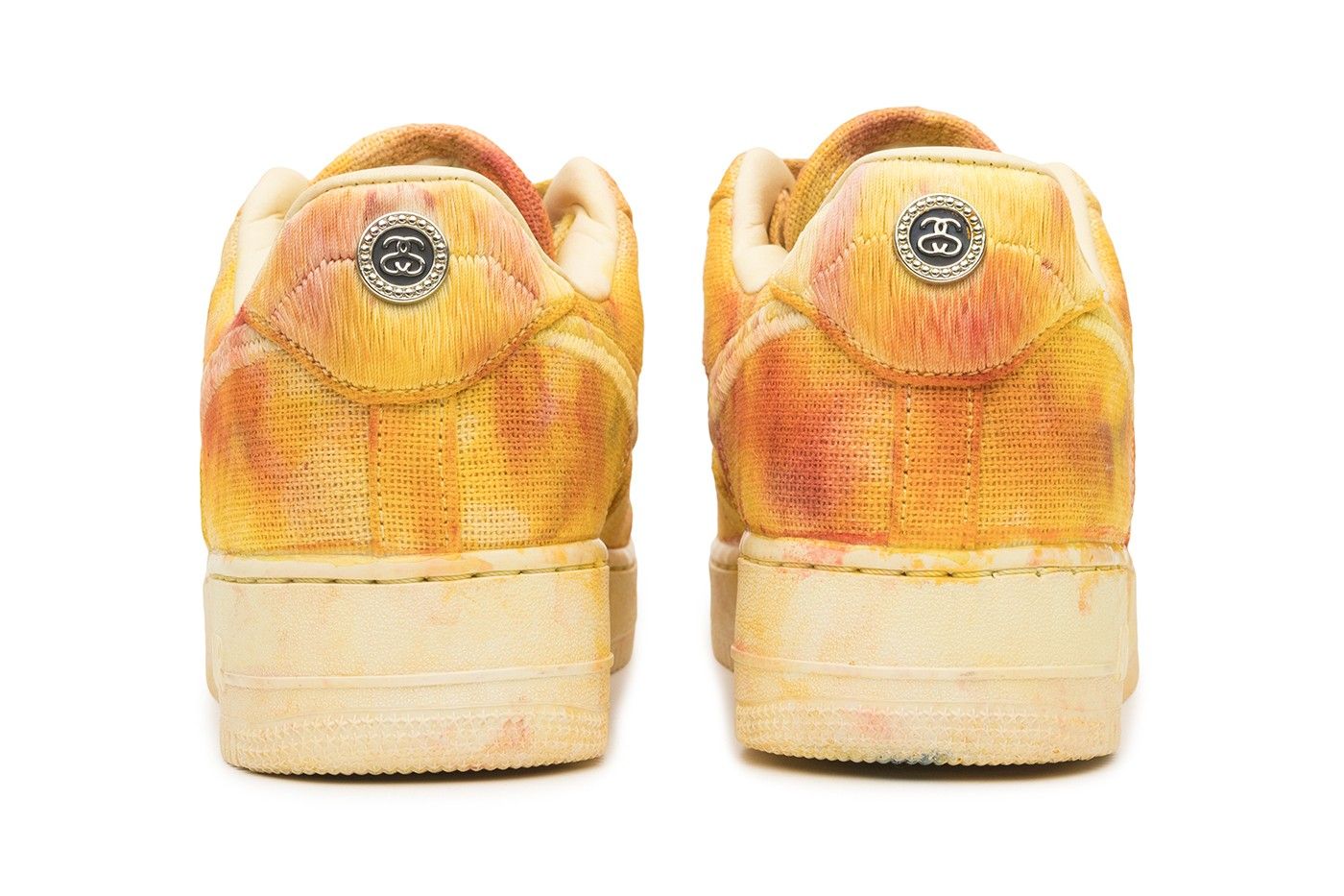stussy x nike air force 1 low hand dyed