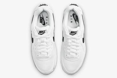 Nike Air Max 90 White Black Womens Top