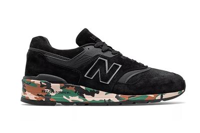New Balance Made In Usa 997 Black Camo Side Shot Lateral