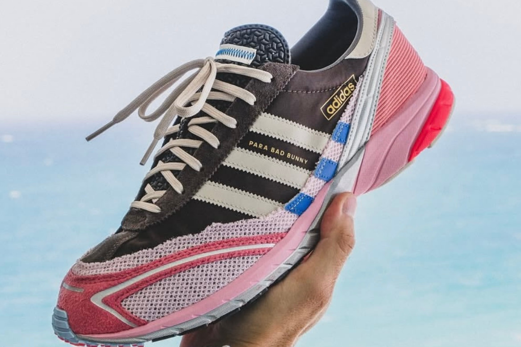 Bad Bunny Adizero SL72 in hand