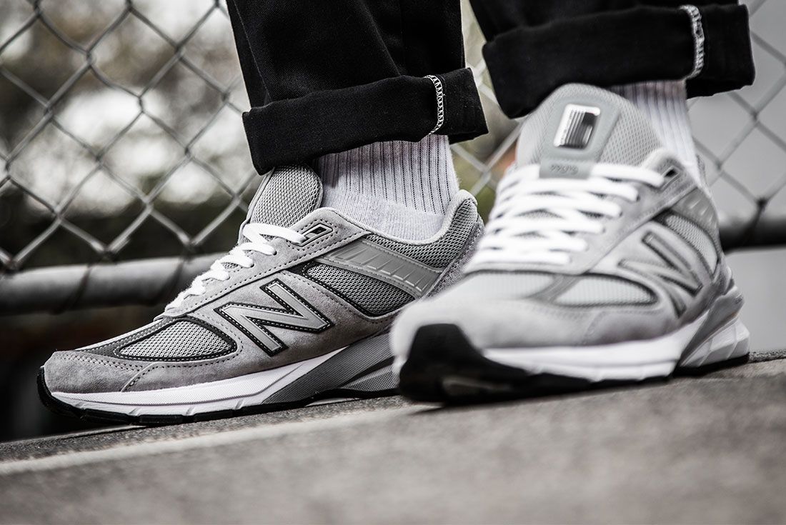 new balance 990v5 on feet