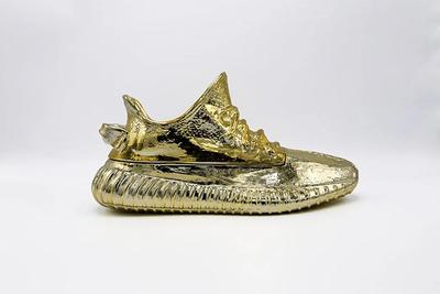 Yeezy Boost 350 Gold Candle Sculpture Side Shot 2