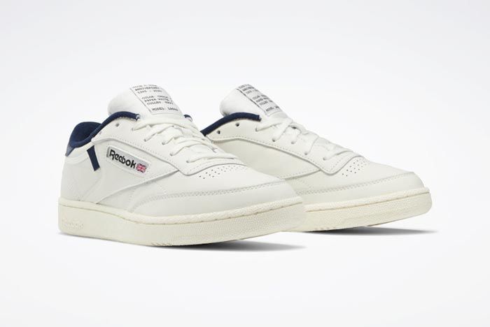 reebok classics white club c 85 vintage sneakers