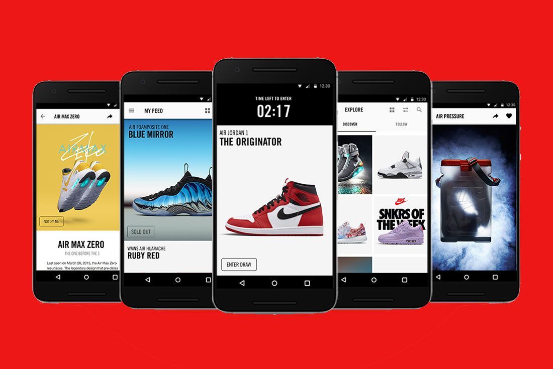 buying sneakers on snkrs app
