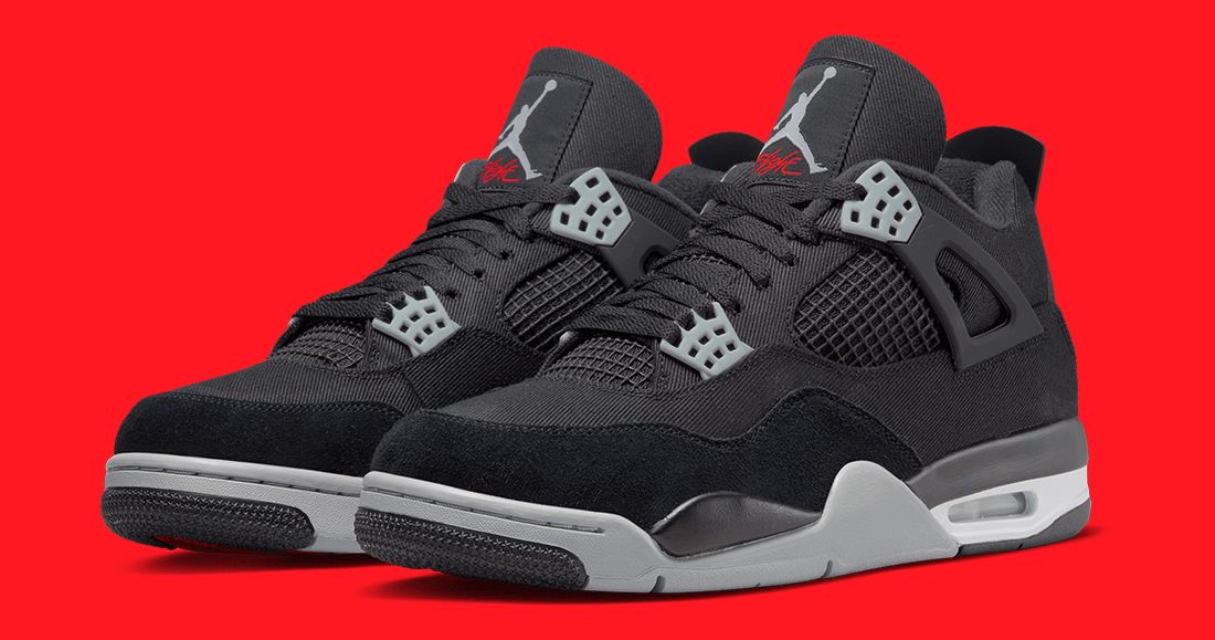 The Air Jordan 4 ‘Black Canvas’ is Bad to the Bone - Releases