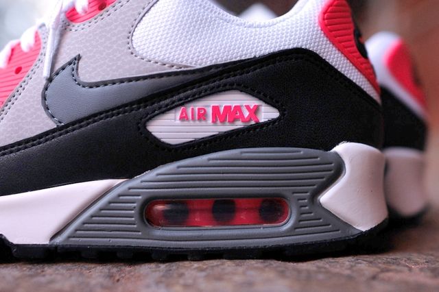 Nike Air Max 90 Essential (Cool Grey/ Infrared) - Sneaker Freaker