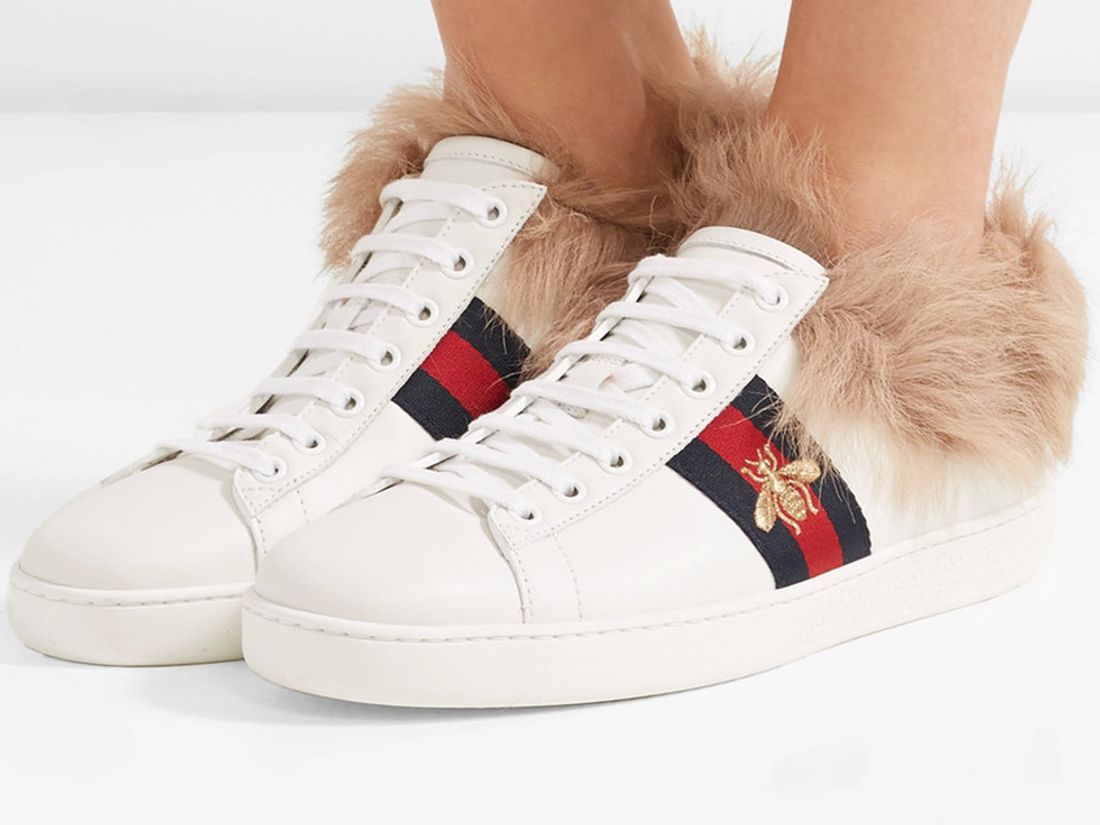 angreb fritaget weekend Gucci Update Ace Sneaker With Fur Lining - Sneaker Freaker