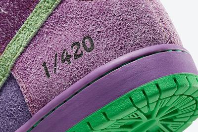 Nike SB Dunk High 4/20 'Reverse Skunk' Heel Close