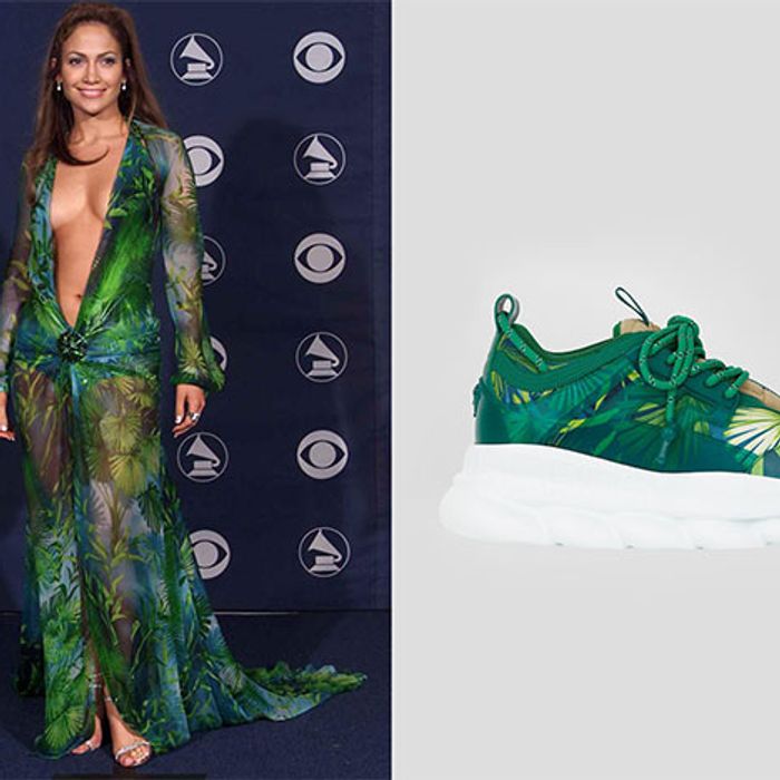 Versace chain reaction jlo Outfit