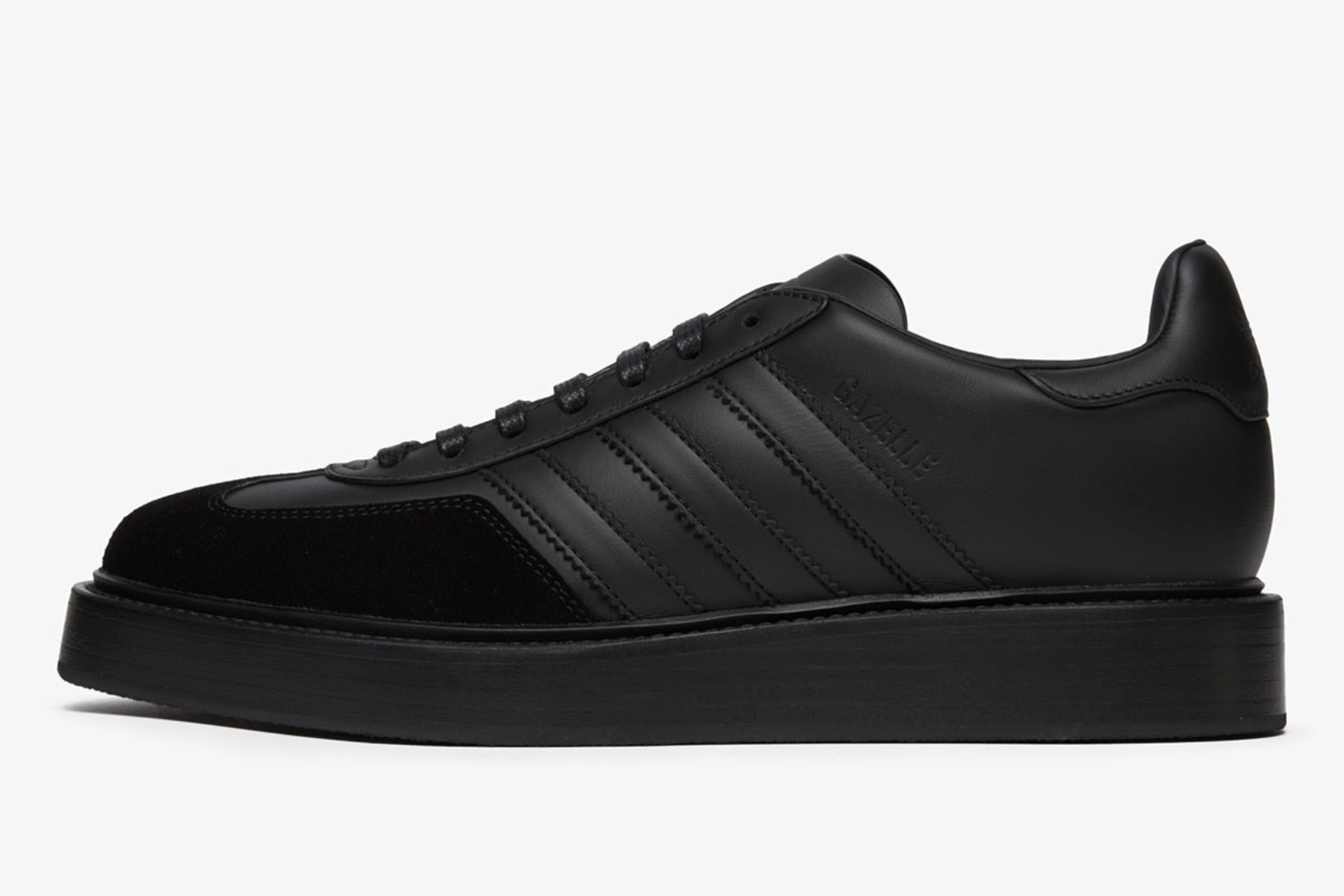 The adidas Gazelle Indoor Goes Formal in Triple Black 'Made in