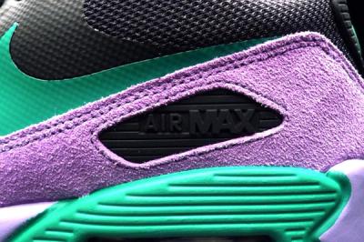 Nike Air Max 90 Premium Black Grape Teal Detail 1