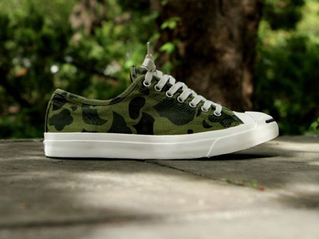 Converse Jack Purcell (Olive Branch Camo) - Sneaker Freaker
