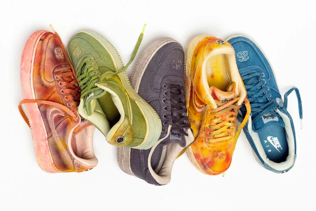 Stussy x Nike Air Force 1 Hand-Dyed