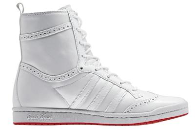 Adidas Top Ten High Sleek Brogue White Profile 1