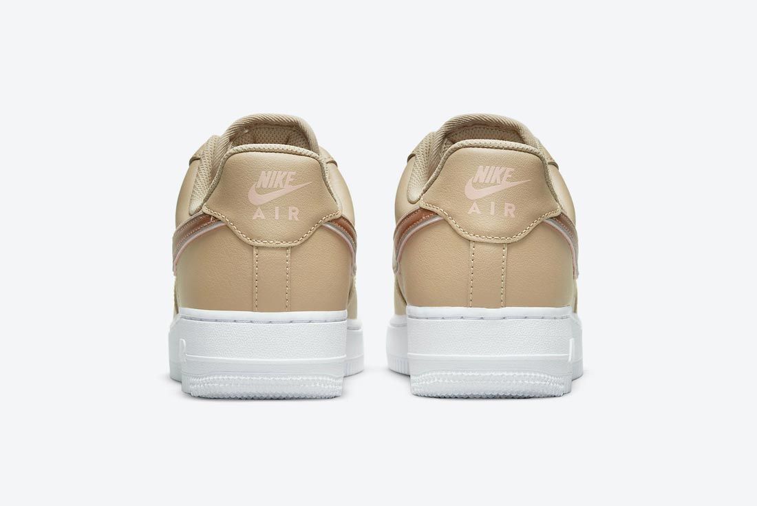 nike air force white rose gold