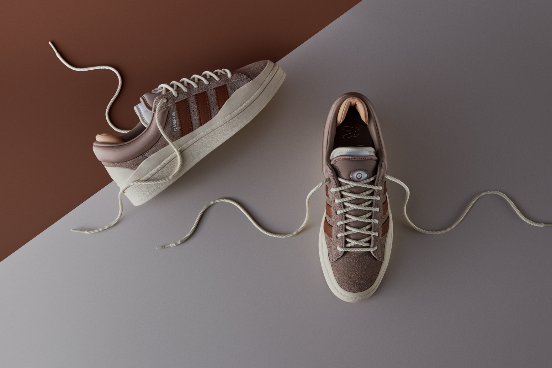 dark brown adidas campus sneakers