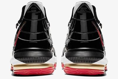 Nike Lebron 16 Remix Black Red Gold Cd2451 101 6 Heel