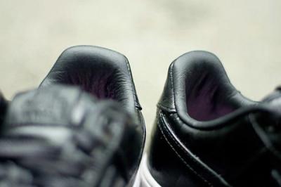 Nike Air Force One 1 Supreme Black Camo Heels Close 1