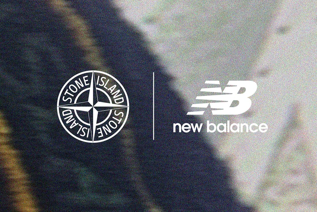 stone island x new balance collaboration logos