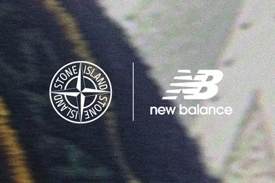 stone island x new balance collaboration logos