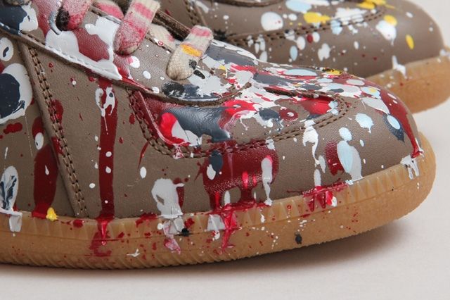 margiela paint splatter boots