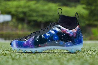 Nike Odell Beckham Jr  Galaxy Foamposite Cleats Side