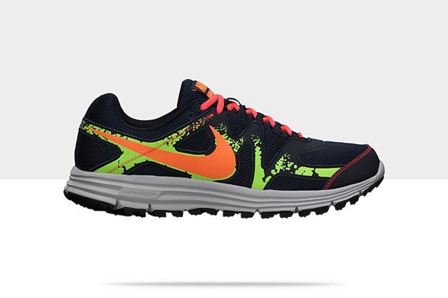 Nike Lunarfly 3 Trail Obsidian Orange Green 1