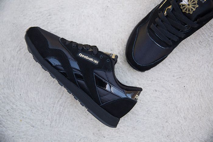 Reebok classic sales black gold