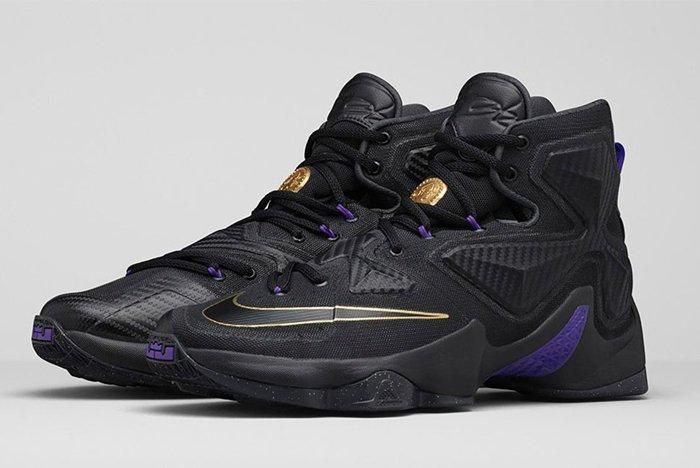 lebron 13 purple and gold