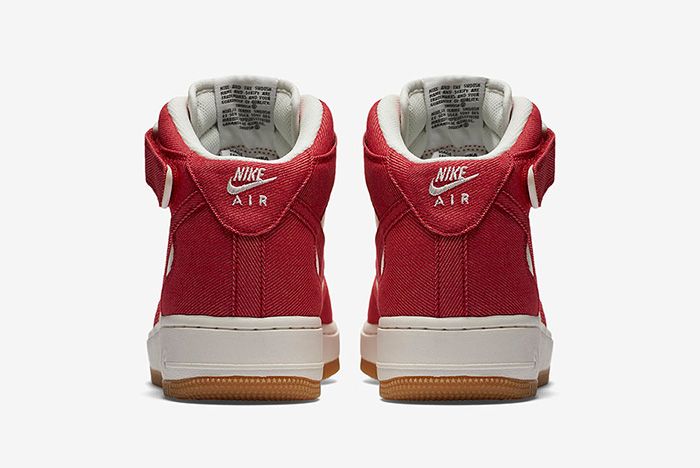 Nike Air Force 1 Mid (Red Denim 