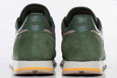 Reebok Classic Leather Utility Olive Green Heel Profile 1