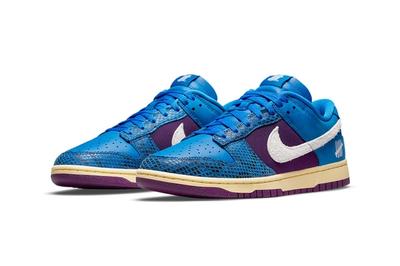 UNDEFEATED x Nike Dunk Low 'Royal/Purple' From ‘Dunk vs AF-1’ Pack