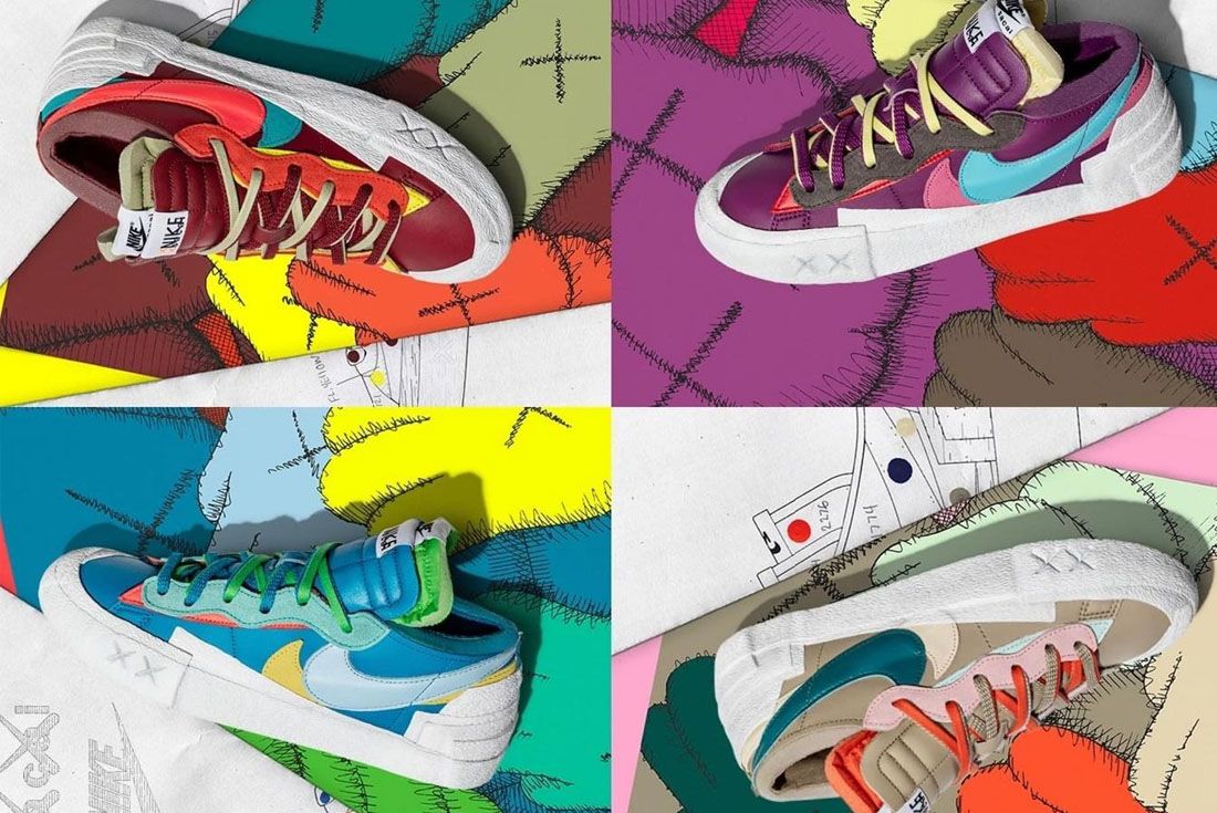 Release Dates: KAWS x sacai x Nike Blazer Lows - Sneaker Freaker