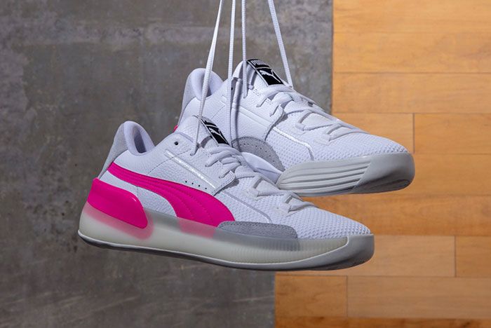 puma pink basketball shoes