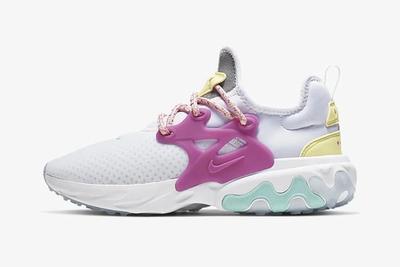 Nike React Presto Luminous Green Bleached Coral Lateral