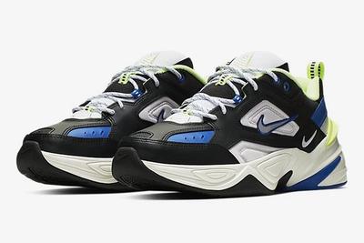 Nike M2 K Tekno Blue Black Volt Front Angle 2