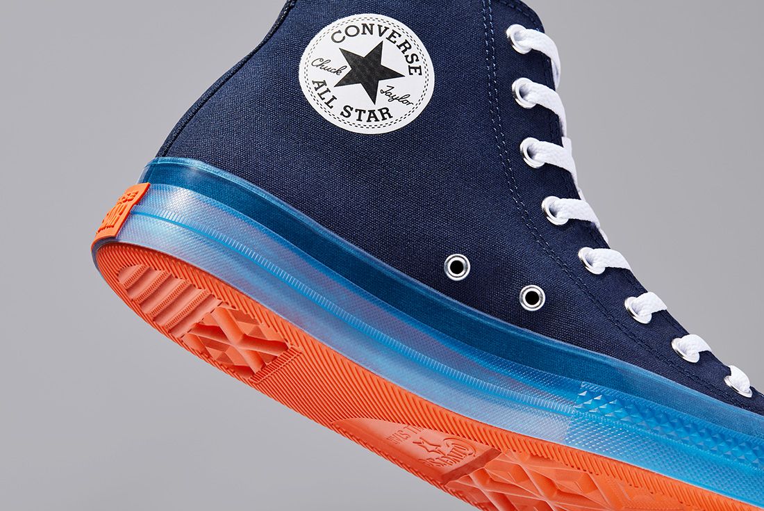 Orange and blue converse all stars best sale