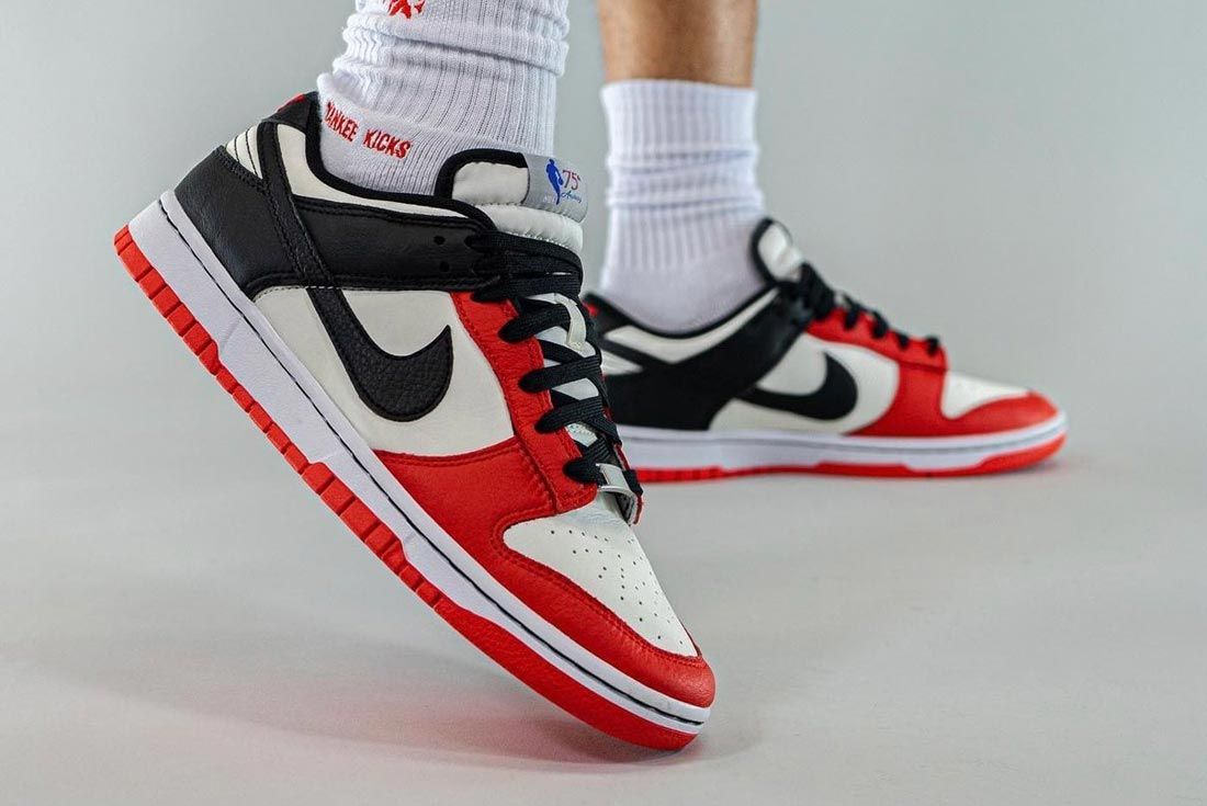 On-Foot: The NBA x Nike Dunk Low 'Chicago Bulls' - Sneaker Freaker